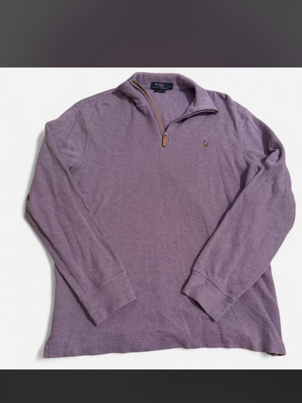 Polo by Ralph Lauren Purple Quarter-Zip Pullover